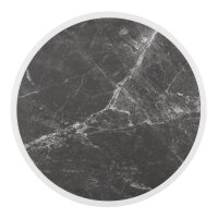 Bolero Fiberglas-Tischplatte, rund, dunkler Granit-Effekt, 580 mm