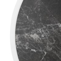 Bolero Fiberglas-Tischplatte, rund, dunkler Granit-Effekt, 580 mm