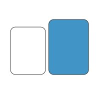 Cambro Mykonos laminiertes Serviertablett Birke 33x43cm 1