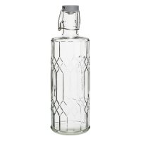 Olympia geo Glaswasserflasche mit St&ouml;psel 1...