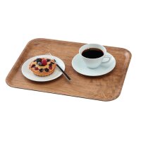 Cambro Madeira Laminat Kantinentablett Olivbraun 430mm 3