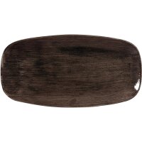 Churchill Stonecast Patina Rechteckige Teller Schwarz...