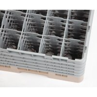 Cambro Gläserspülkorb beige mit 25 Fächern max Glashöhe 25,7cm
