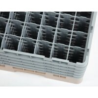 Cambro Gläserspülkorb beige mit 49 Fächern max Glashöhe 25,7cm