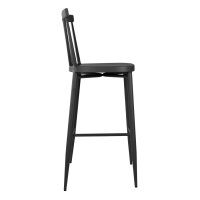Bolero Windsor Hochhocker aus Aluminium in Schwarz (2er-Pack)