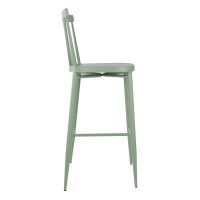 Bolero Windsor Hochhocker aus Aluminium, Grün, 2 Stück