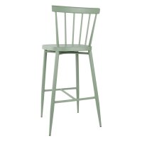 Bolero Windsor Hochhocker aus Aluminium, Grün, 2 Stück