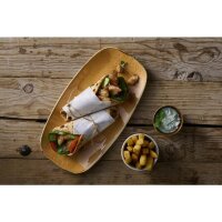 Churchill Stonecast Tangerine Chefs Oblong Plate No. 3 (12 Stück) (298 x 153mm)