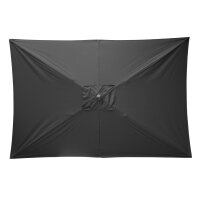 Bolero Seville Quadratischer Sonnenschirm 2x3m Schwarz