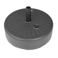Bolero Sonnenschirmständer aus schwarzem Kunststoff, 40 l
