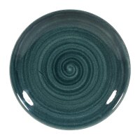 Churchill Stonecast Patina Coupe-Teller, rustikales Blaugrün, 165 mm, (12 Stück)