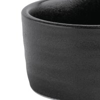Olympia Cavolo Strukturierte schwarze Dip-Schale - 67mm (12 Stück)