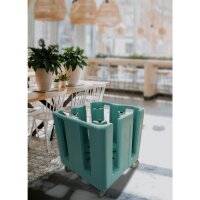 Cambro Compact Verstellbarer Geschirrkorb Schieferblau