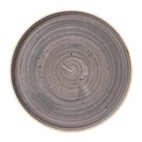 Stonecast Peppercorn Grauer Teller mit Wänden 6 1/8 Zoll (Box 6)