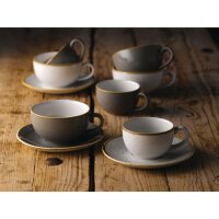 Churchill Stonecast Cappuccinotasse, grau, 170 ml, (12...