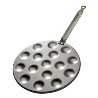 DeBuyer Stahl Poffertjes Pfanne für Mini-Pfannkuchen...