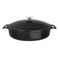 Vogue Runde Sauté-Pfanne Schwarz 3.5Ltr...