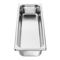 Vogue Edelstahl Gastronorm 2/4 Tray 65mm
