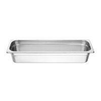 Vogue Edelstahl Gastronorm 2/4 Behälter 100mm