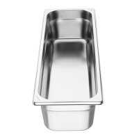 Vogue Edelstahl Gastronorm 2/4 Behälter 100mm