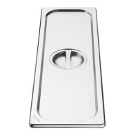 Vogue Edelstahl Gastronorm 2/4 Deckel
