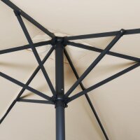 Bolero Seville Quadratischer Sonnenschirm 2x3m Creme