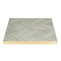 Bolero, vorgebohrte Tischplatte im Chevron-Design, 700 mm