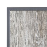 Bolero-Tischplatte aus gehärtetem Glas mit Holzmaserung