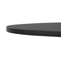 Bolero Matte Black Runde Tischplatte für draußen 600mm
