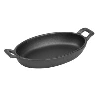 Olympia Gusseisen Ovale Schale mit Ohren 180x120mm