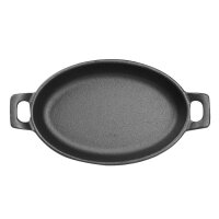 Olympia Gusseisen Ovale Schale mit Ohren 180x120mm