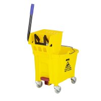 Jantex 30-Liter-Moppeimer mit Fußpedalauslösung ¿ Gelb