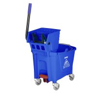 Jantex 30-Liter-Moppeimer mit Fußpedalauslösung ¿ Blau