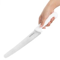Hygiplas Wellenschliff-Teigmesser Weiß 25,4cm