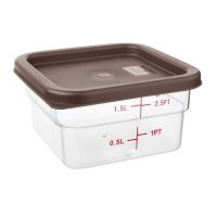 Hygiplas Quadratischer Deckel Braun Klein