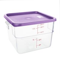 Hygiplas Quadratischer Deckel Violett Groß
