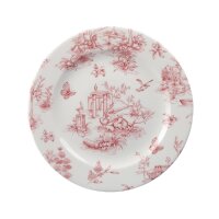 Churchill Vintage Prints Teeteller, Cranberry-Toile-Druck, 210 mm, (6 Stück)