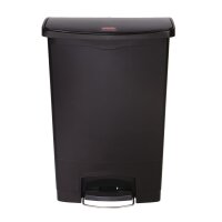 Tretabfalleimer Slim Jim®, 90l, rechteckig, schwarz RUBBERMAID 1883615