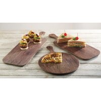 APS Pizza-Paddelbrett mit rundem Griff in Eichenoptik, 300 m