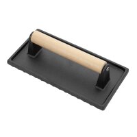 Vogue Gusseisen Steakgewicht mit Holzgriff