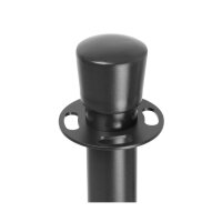 Bolero Flache Basis Barrierepfosten Schwarz (2 Stück) 2