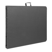 Bolero Rattan Rechteckiger Klapptisch Schwarz 6ft