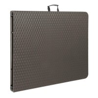 Bolero Rattan Rechteckiger Klapptisch Braun 6ft