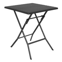 Bolero Quadratischer Klapptisch Schwarz 620mm