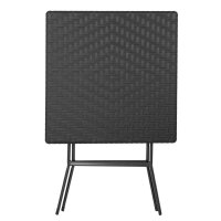 Bolero Quadratischer Klapptisch Schwarz 620mm