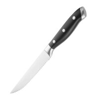 Olympia Premium-Restaurant Steakmesser mit schwarzen ABS-Griffen (6 Stück)