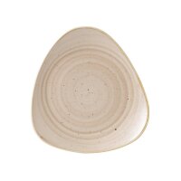 Churchill Stonecast Dreieckiger Teller, Muskatcreme, 311 mm, (6 Stück)