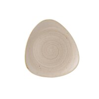 Churchill Stonecast Dreieckiger Teller, Muskatcreme, 229 mm, (12 Stück)
