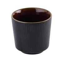 Churchill Tokyo, schwarze Tassen ohne Henkel, 236 ml, (12 Stück)