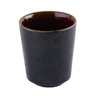 Churchill Tokyo, schwarze Tassen ohne Henkel, 118 ml, (12 Stück)